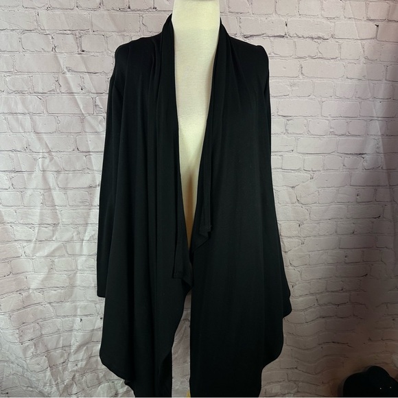 NWT annabelle boutique light weight Knit cascade open front cardigan layer - Picture 2 of 10